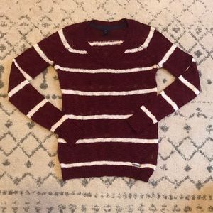 U.S. POLO ASSN. Red and White Stripe Sweater